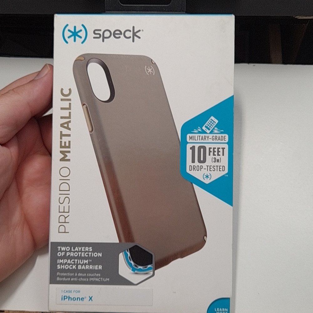 case speck for iphone x/xs 5.8" color gold new
